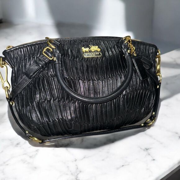 Coach Limited Edition Madison Gathered Leather Sophia Satchel - Picture 1 of 7